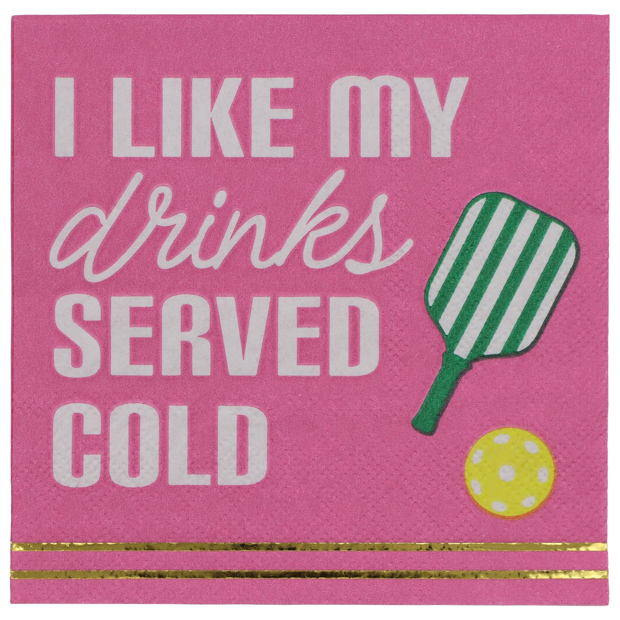 Cocktail Court Drinks Served Cold Paper Beverage Napkins, 20ct. by Celebrate It™